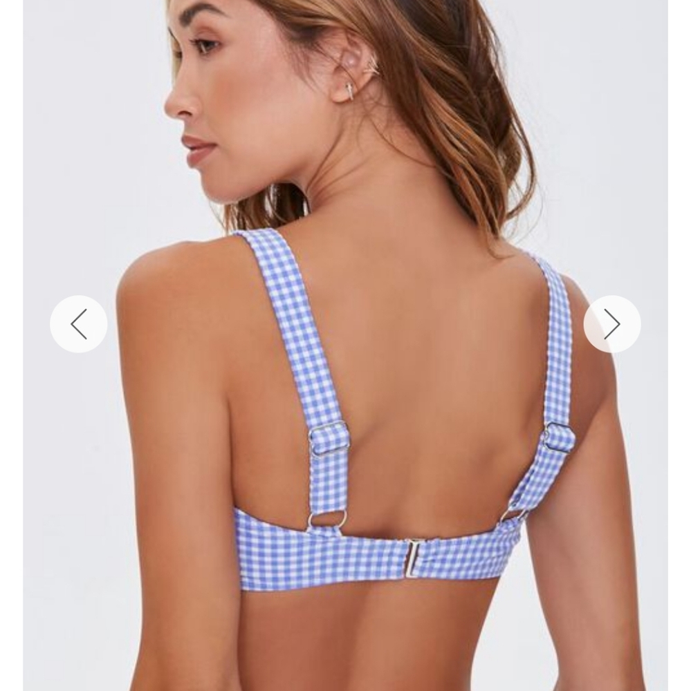 NWT Forever 21 Gingham 2 peice bathing suit - Picture 3 of 10